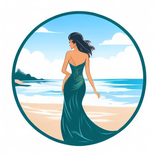 程琳博客海边美女标志logo图片_海边美女素材_海边美女logo免费下载logo设